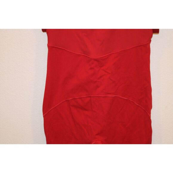 Free People Movement red burgundy cropped workout jumpsuit xlarge - Picture 5 of 11